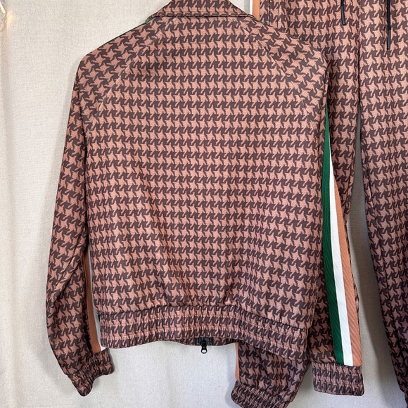 Pam and Gela Track Suit Houndstooth Jogger Set Jacket Joggers | Size M - Picture 5 of 16